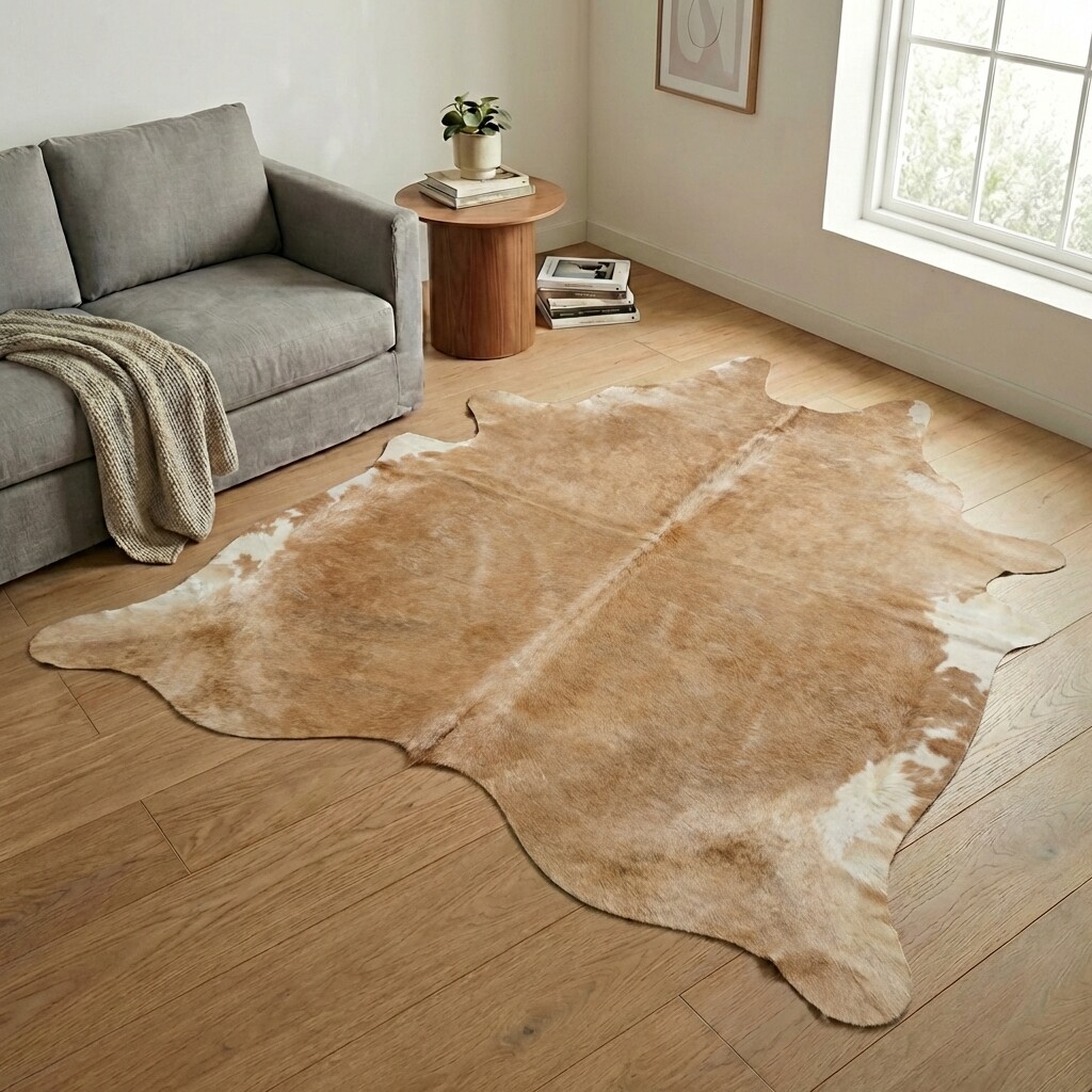 Tapis en peau de vache 251x214 cm - image 1
