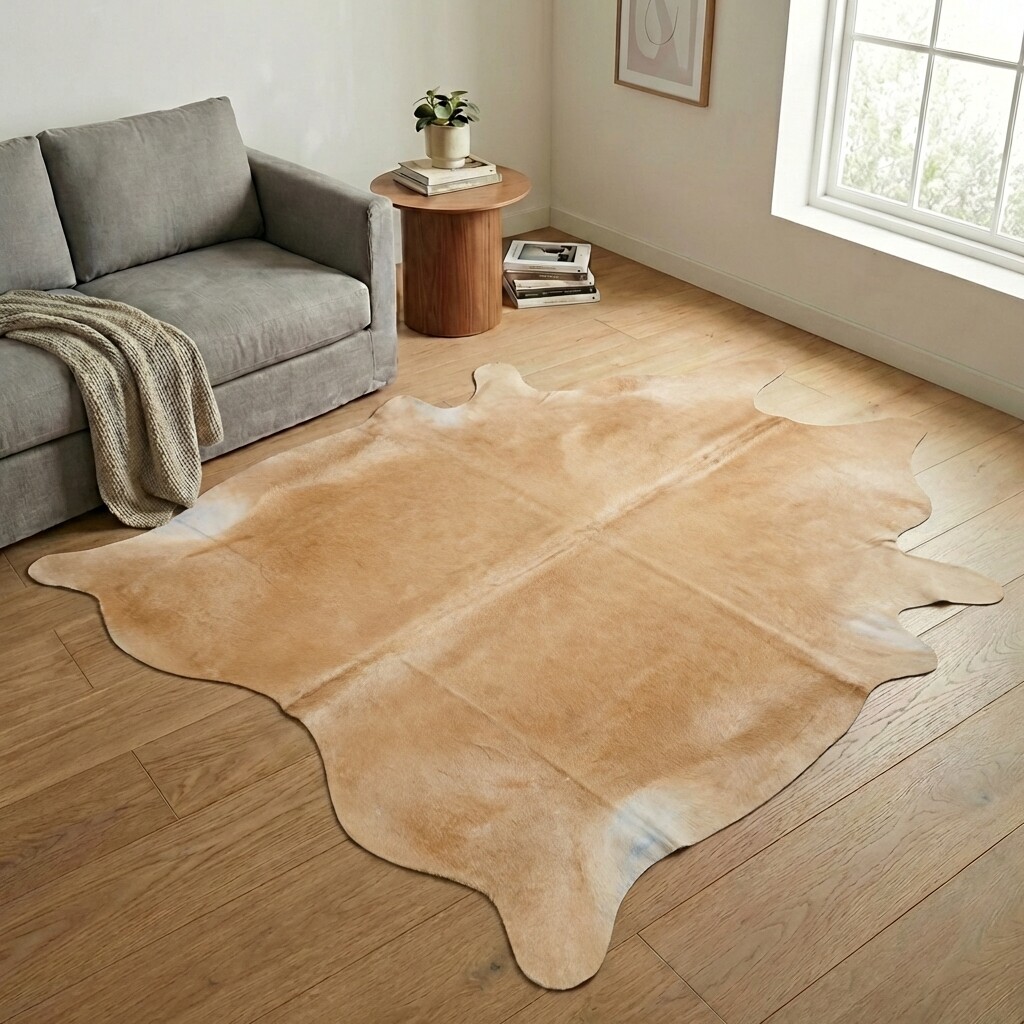 Tapis en peau de vache 232x209 cm - image 1