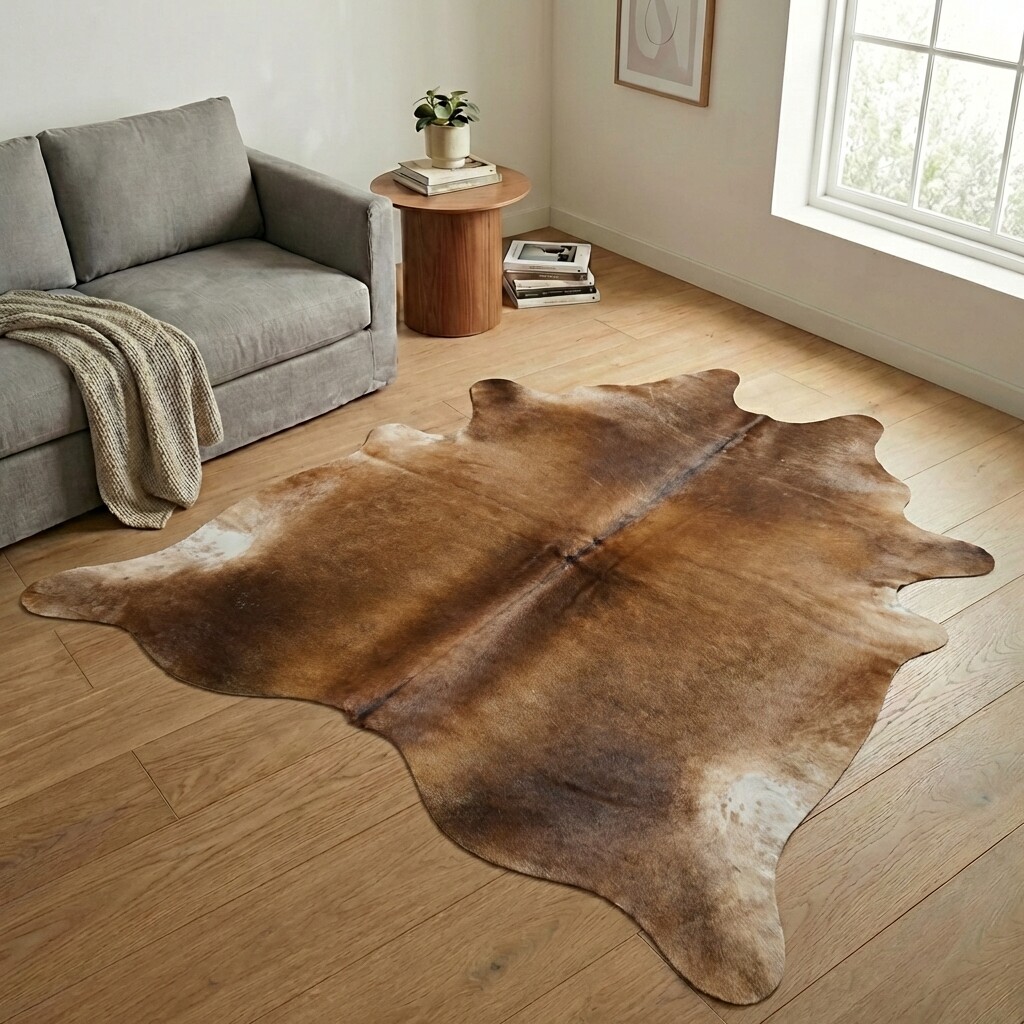 Tapis en peau de vache 238x233 cm - image 1