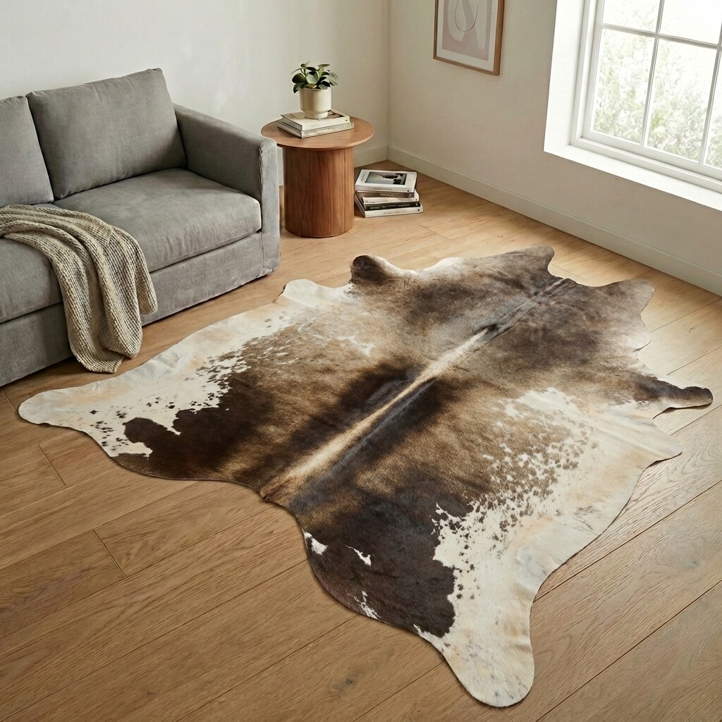 Tapis en peau de vache 259x223 cm - image 1