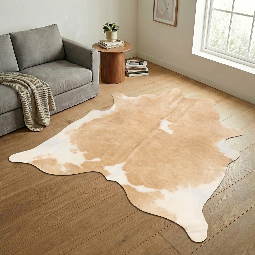 Tapis en peau de vache 249x234 cm - image 1