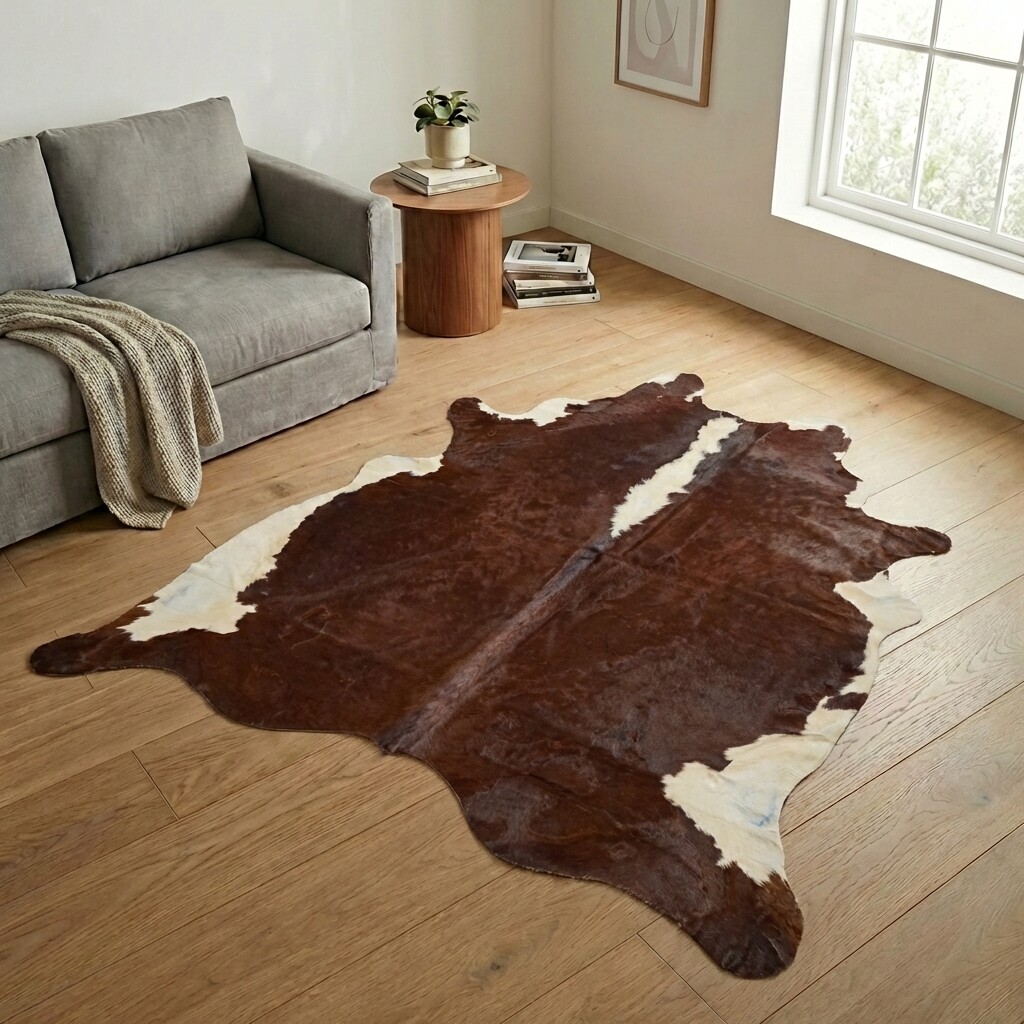 Tapis en peau de vache 246x225 cm - image 1
