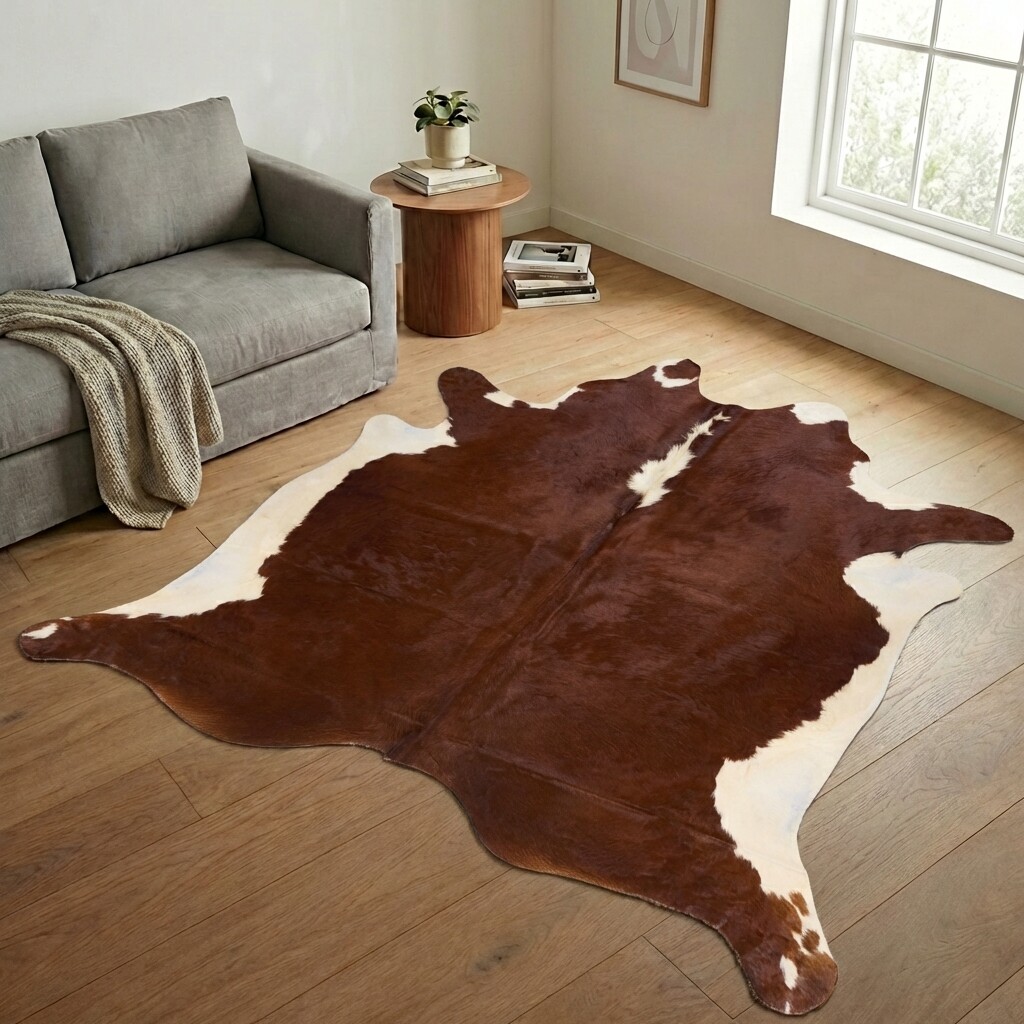 Tapis en peau de vache 235x234 cm - image 1