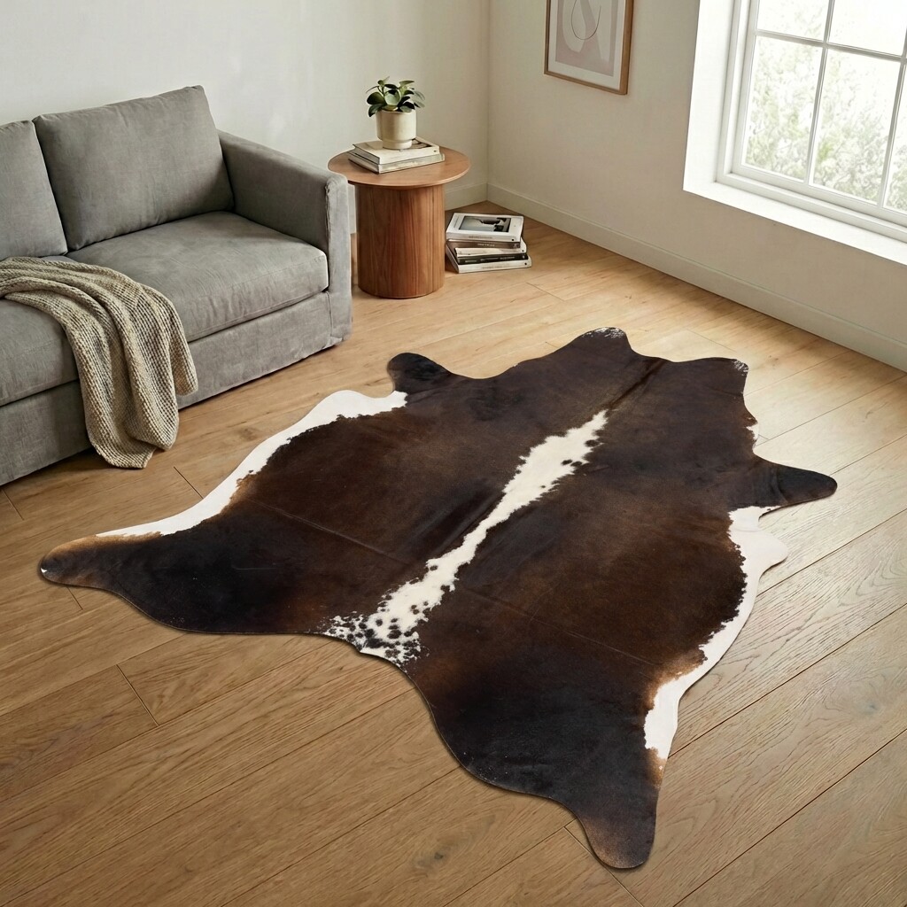 Tapis en peau de vache 243x229 cm - image 1