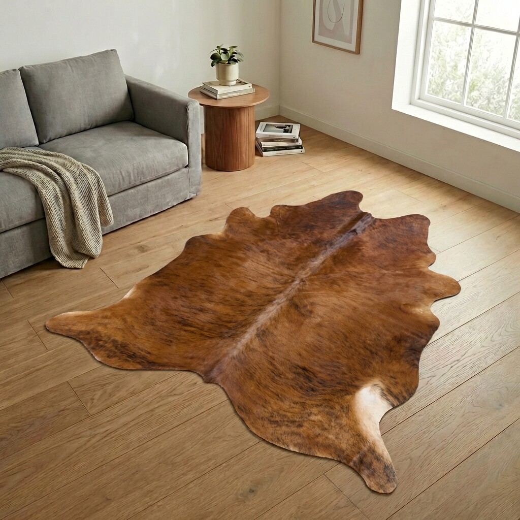 Tapis en peau de vache 237x233 cm - image 1