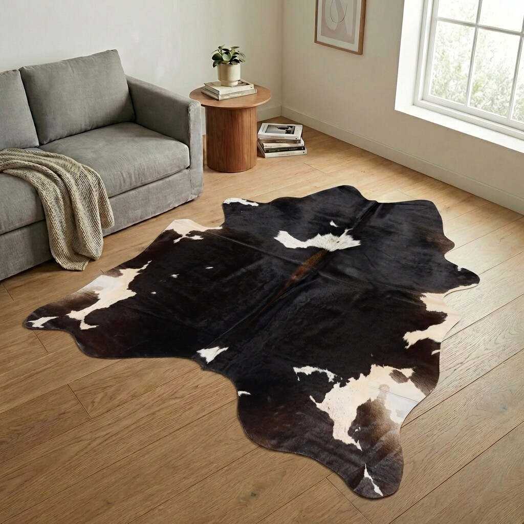 Tapis en peau de vache 243x223 cm - image 1