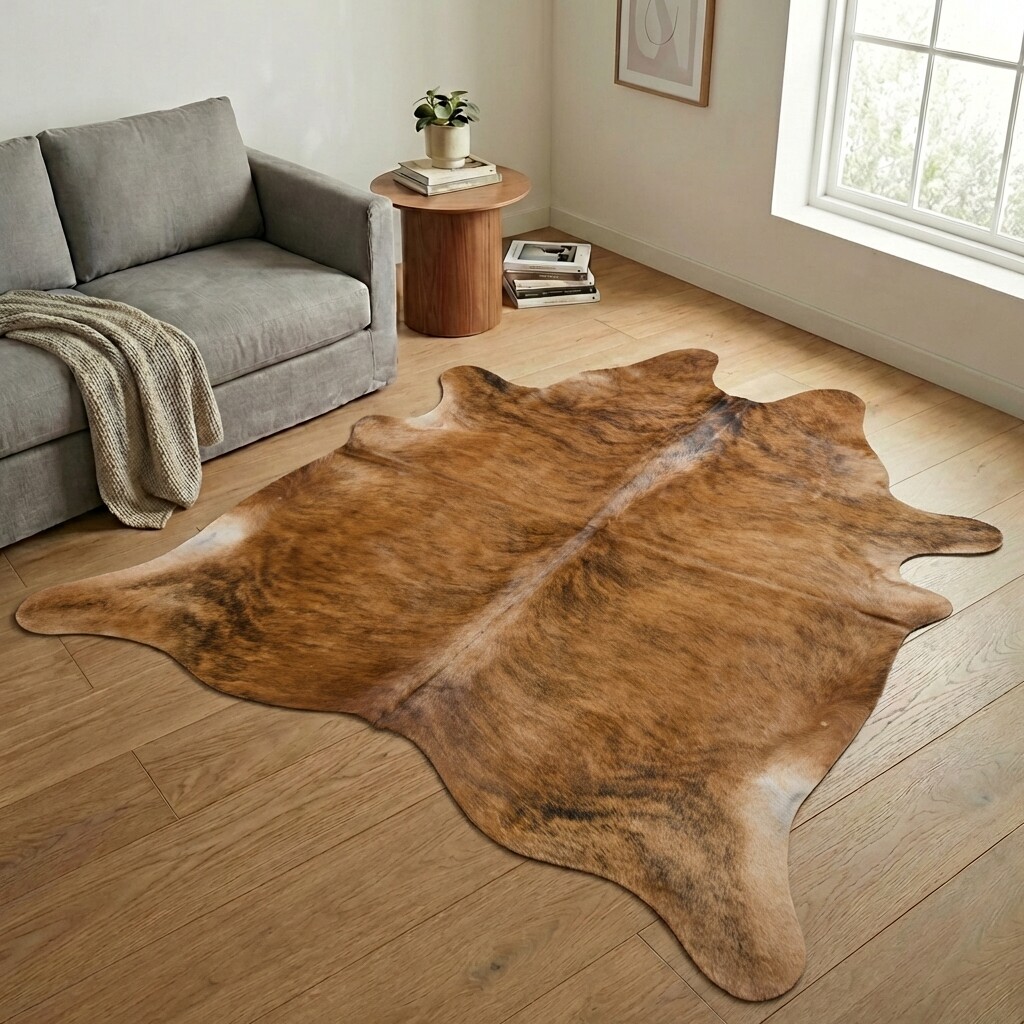 Tapis en peau de vache 243x230 cm - image 1