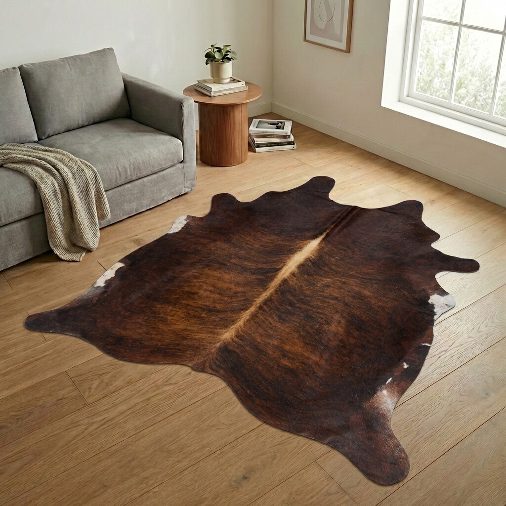Tapis en peau de vache 239x214 cm - image 1