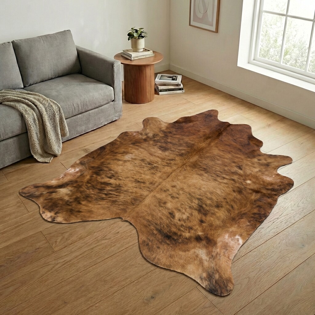 Tapis en peau de vache 239x222 cm - image 1