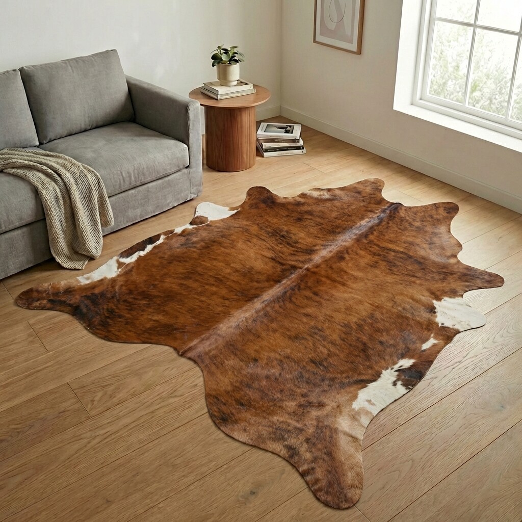 Tapis en peau de vache 243x233 cm - image 1