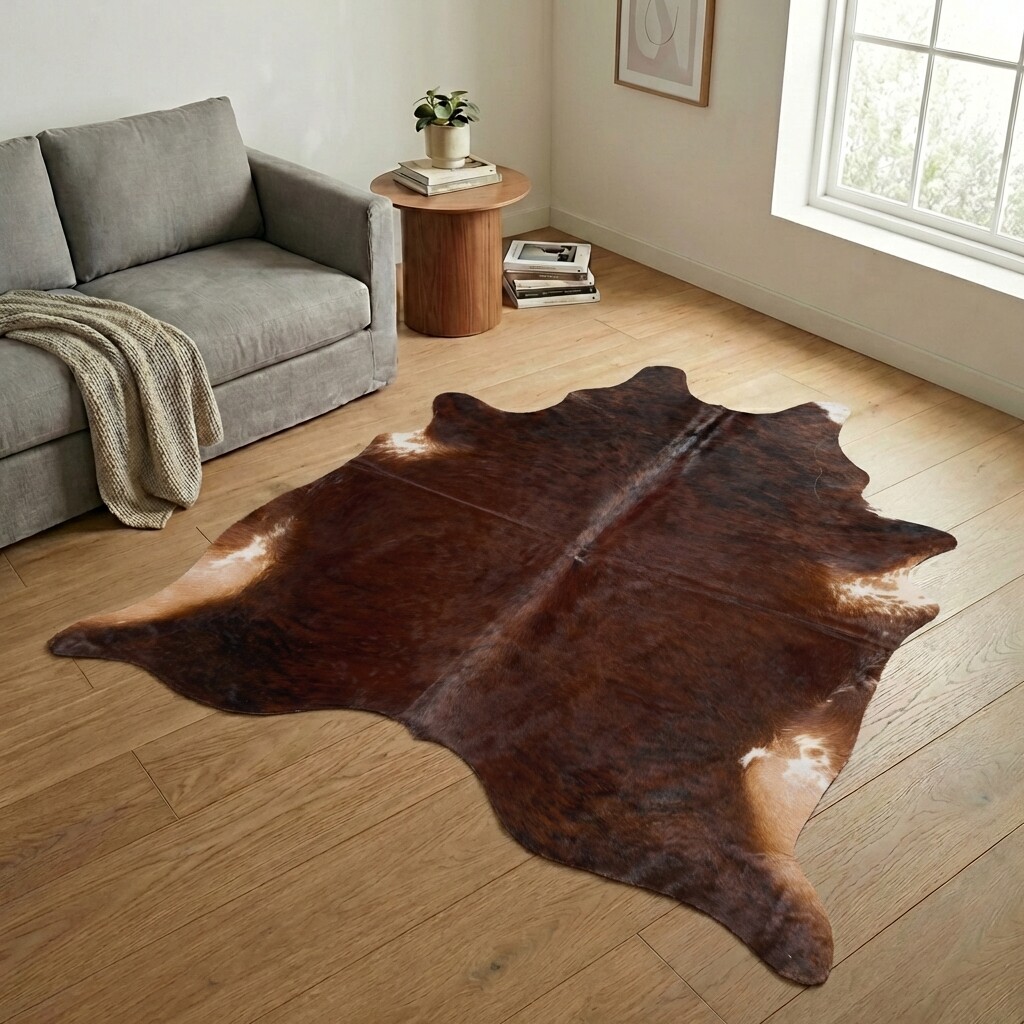 Tapis en peau de vache 244x230 cm - image 1