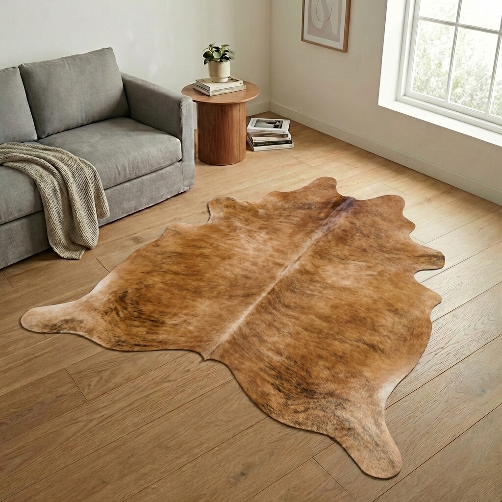 Tapis en peau de vache 251x220 cm - image 1